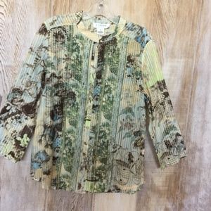 Citron of Santa Monica Silk/Cotton Jacket S